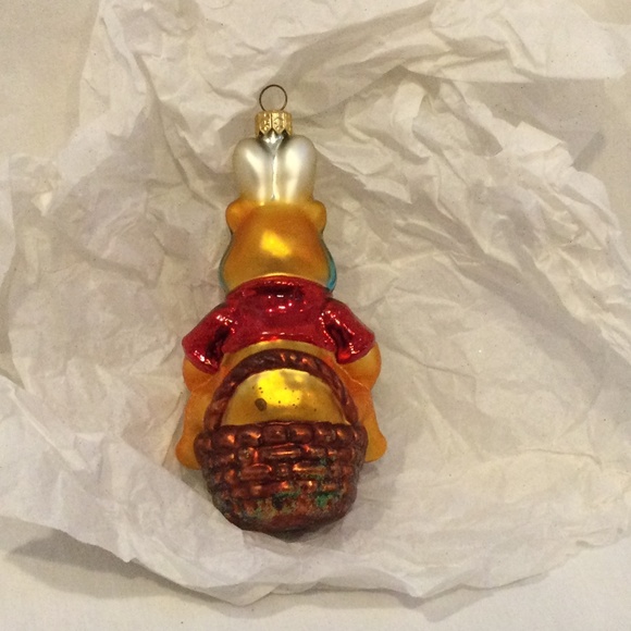 Christopher Radko 1999 Disney Easter Winnie The Pooh Bunny Ears Ornament - NEW - Picture 2 of 2